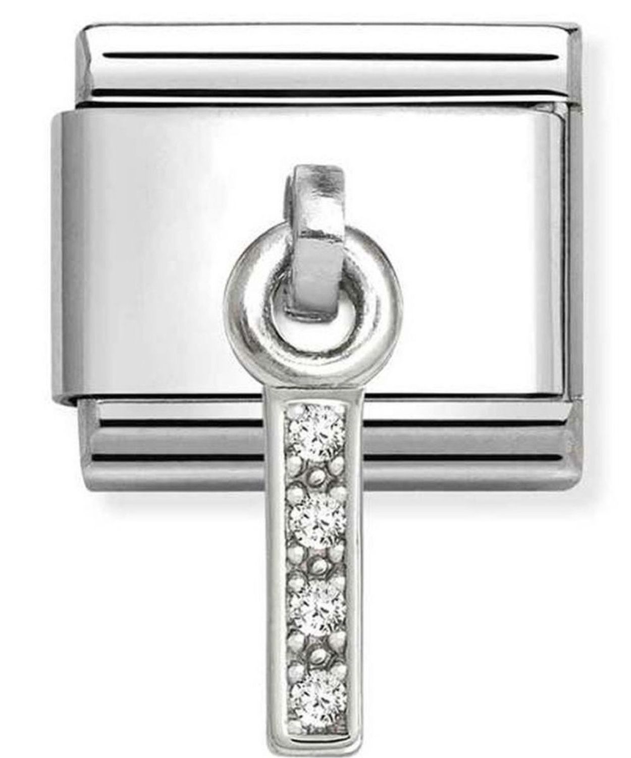 Charms NOMINATION wisząca literka ,,I'' z cyrkoniami 1.jpg